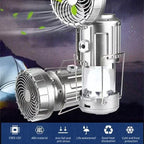 🔥🌲 50 % Rabatt!! Tragbare LED-Camping-Laterne mit Ventilator 💨❄️ – ideal für Zelt, Strand & Werkstatt. Sommer-Breeze & Licht in einem Gerät. ⏳ Nur solange Vorrat reicht!