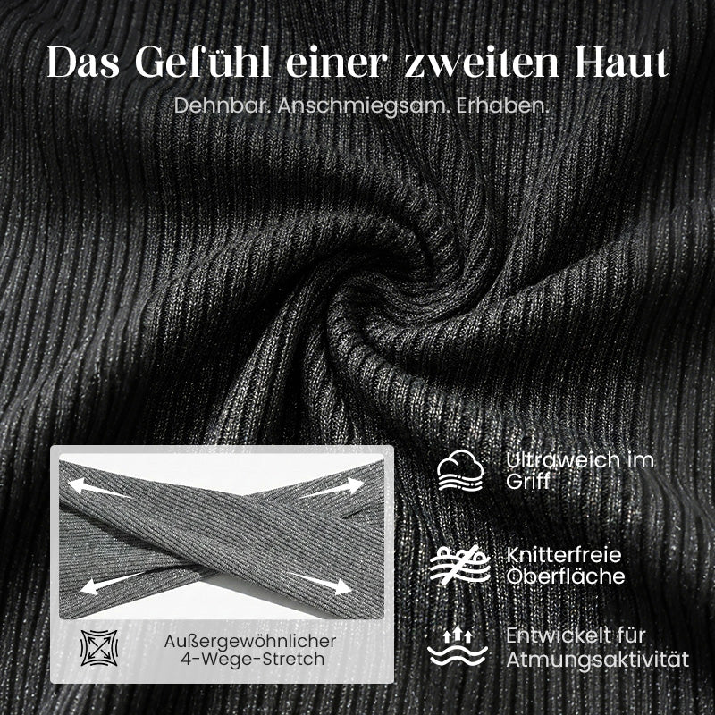 👗✨ Strickkleid mit Reißverschluss & Spitzenausschnitt ✨💃 Schmeichelhafte Silhouette & eleganter Fischschwanz für charmante Auftritte im Alltag! 🤍 Langlebiges Design aus nachhaltiger Qualität.