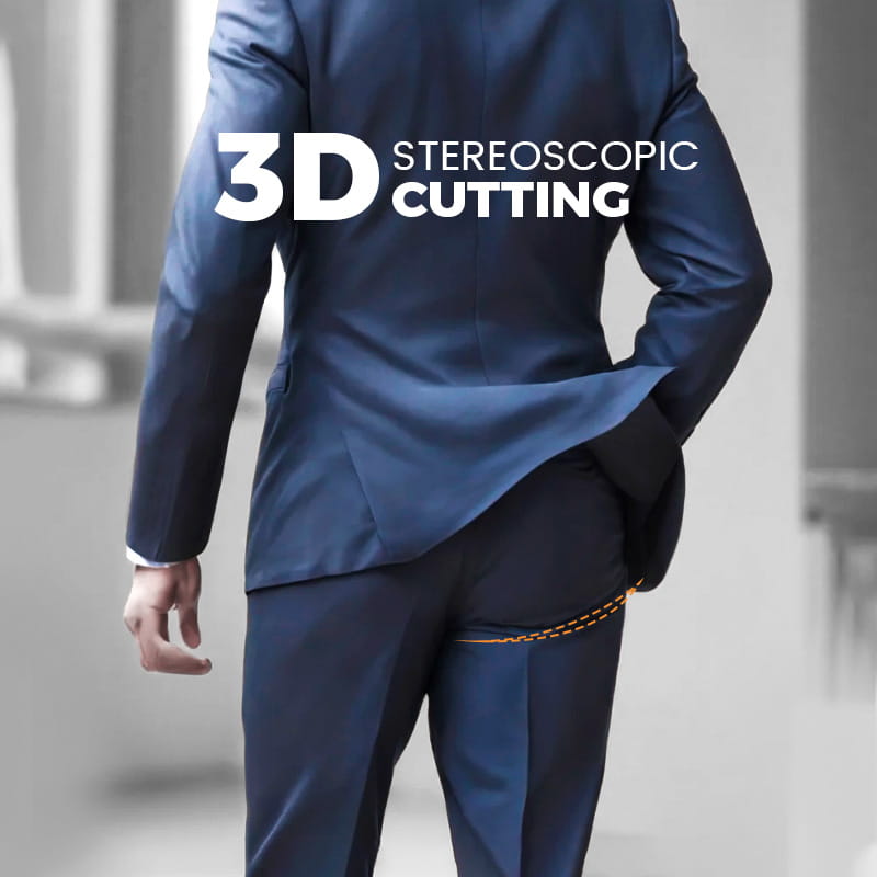 Klassische Hose für Männer mit hohem Stretch-Anteil