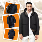 ❄️🛡️ 47%RABATT JETZT! 🧥🧥Herren Wintermantel mit Abnehmbarer Kapuze - Hochleistungs-Daunenisolierung & Wasserdichtes Design für Arktische Temperaturen✨✨