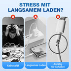 🏆59 % Rabatt✨Das neueste Modell von 2025 ⚡USB-C Schnellladestation mit einziehbarem Kabel – Universell einsetzbar