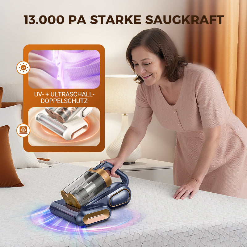 🛏️💨 50% Rabatt – Sakerplus UV-Bettstaubsauger! 💥✨ Mit starker Saugkraft & UV-Licht-Tiefenreinigung für hygienisch frische Matratzen. Jetzt Allergene, Hausstaubmilben & Co. einfach entfernen! ⏳Nur für kurze Zeit!