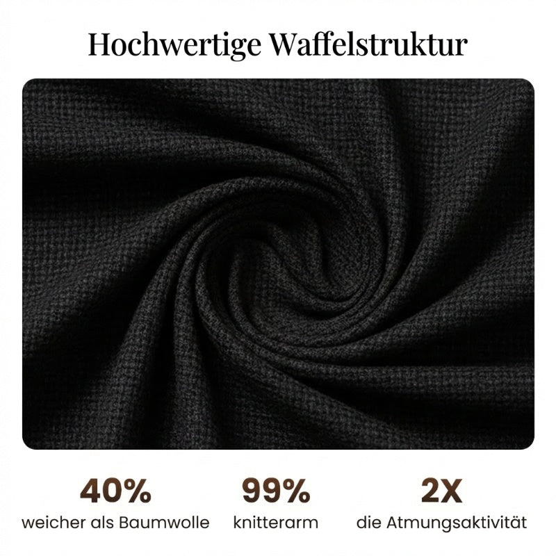 👕🧶Waffle-Set für Herren: Atmungsaktiv & extrem bequem 👖✨ für vielseitige Looks im Alltag – Nachhaltige Qualität, 50% reduziert!