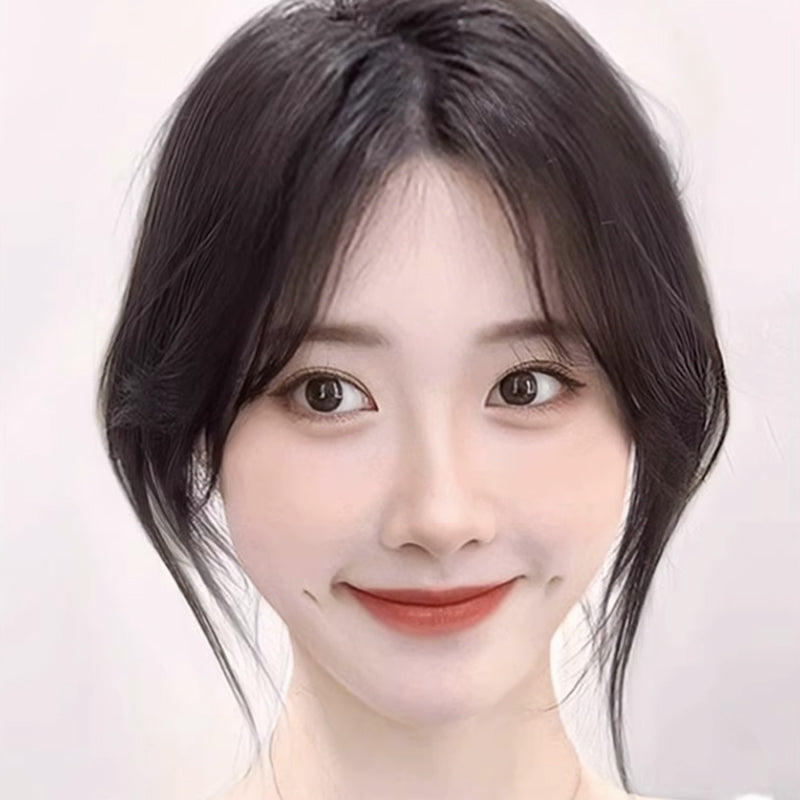 🍃✨ Clip-on Pony aus 100% Naturhaar – Perfekter Volumen-Pony in Sekunden! 💁‍♀️✨ Natürlich & wiederverwendbar, für einen strahlenden Look jeden Tag.