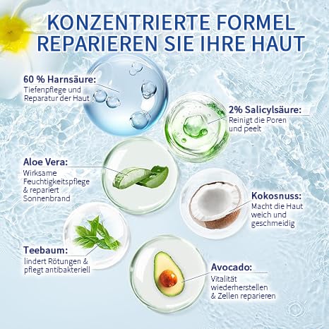 🧴👣 24h feuchtigkeitsspendende Fußcreme mit Urea 🧦✨ – Ideal für trockene, rissige Füße, intensive Pflege und Geschmeidigkeit, 49 % Rabatt nur heute!