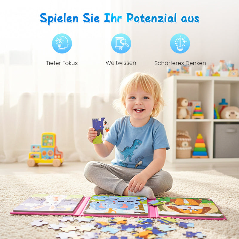 👶🧩 Magnetisches Baukastenbuch – Fördert Kreativität & Feinmotorik nachhaltig! 👏🎁 47% Rabatt: Pädagogisches Lernspielzeug für Kinder