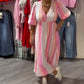 🏖️Sommer-Sonderverkauf 50% Rabatt!!🎀Damenkleid mit V-Ausschnitt und Druck