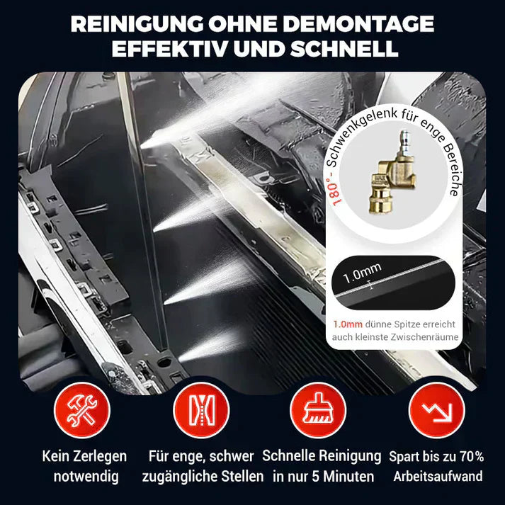 🌪️🚗Reinigungsstab für Kühlsysteme: Wasser/Luft-Kombisystem zur Demontagefreien Auto-Reinigung