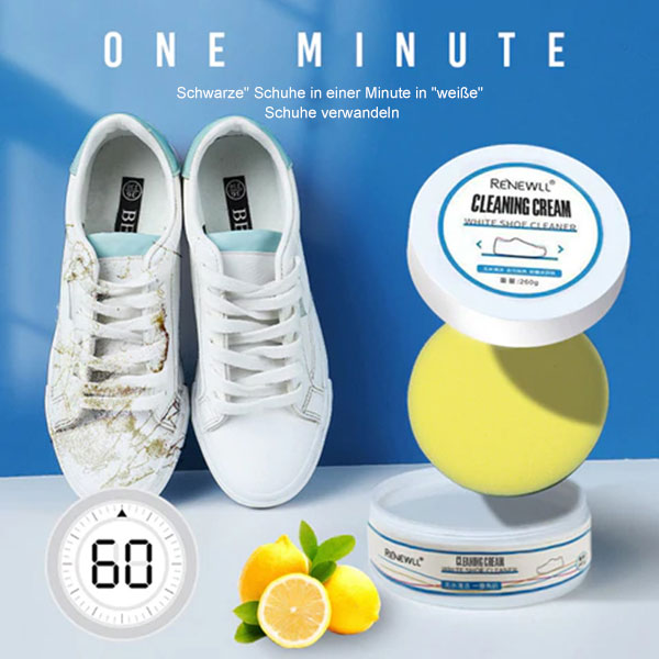 👟✨ Weiße Schuhreinigungscreme – Flecken weg, strahlender Glanz! ✨💪 Für makellos weiße Sneaker & Lederschuhe. Einfach auftragen, sauber wischen – wie neu! Jetzt glänzen lassen.