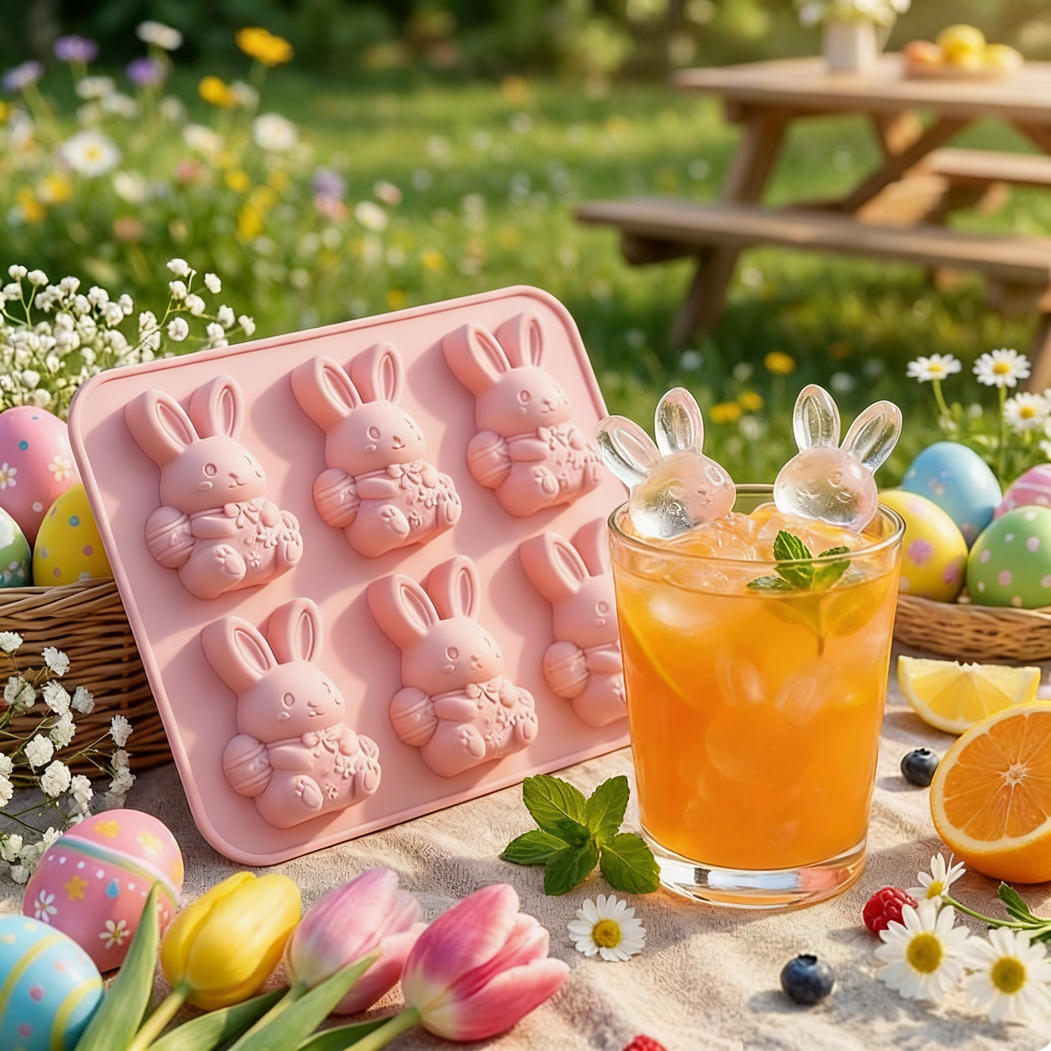 🐰🐮 3D Highland-Cow Eiswürfelform 🧊🎁 Kreative Silikonform für charaktervolle Drinks, Partys & besondere Geschenke – 50% Oster-Special sichern!