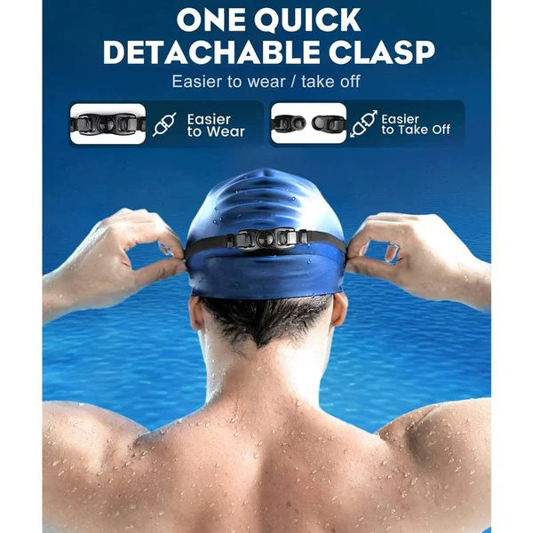 ✨🏊‍Swim Schutzbrille für Erwachsene & Kinder - Anti-Fog Vollschutz, 3-Farben UV-Glas, wasserdichte Ohrstöpsel & Nasenclip, Fit Outdoorfun