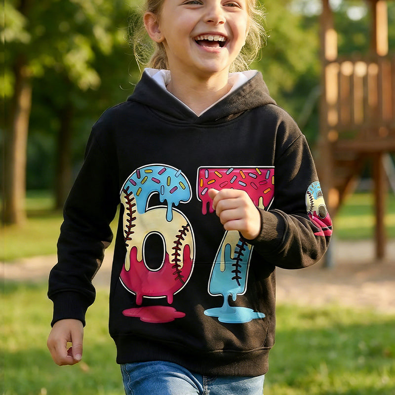 😂🤣 Lustiger Hoodie für Kinder: 67-Meme-Motiv 🧸🎉 Super weich & langlebig – perfekt für Schule & Freizeit!