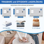 💨🧳 Reise-Vakuierer mit USB – 6 Kompressionsbeutel ✨⚡ Platzsparend & leicht für unterwegs – 50% Rabatt!