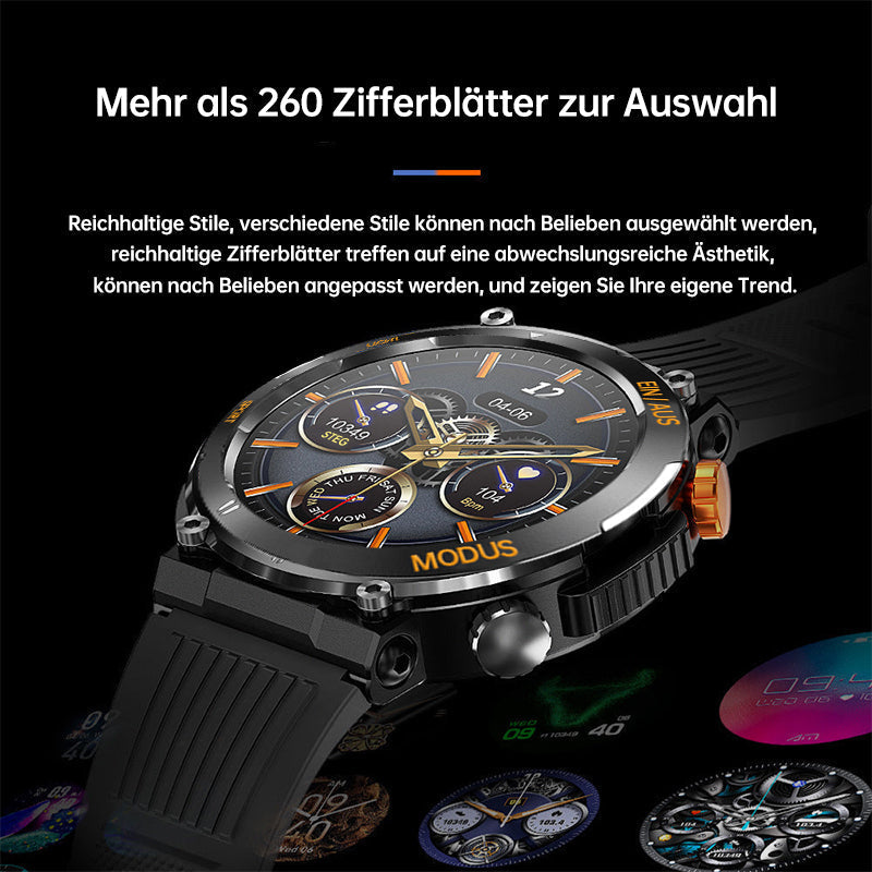 ⌚🏃 GPS-Sportuhr mit Herzfrequenz & Multisport-Modi 🌲💧 60% Rabatt – Wasserdicht für Outdoor & Fitness, ideal zum Laufen & Wandern