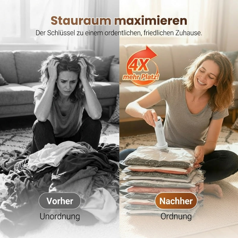 ✨🧳 Reise-Vakuumbeutel-Set mit Pumpe – Mehr Stauraum, weniger Gepäck! ✨🔋 Platzsparend, robust & einfach zu bedienen – dein praktischer Reisebegleiter.