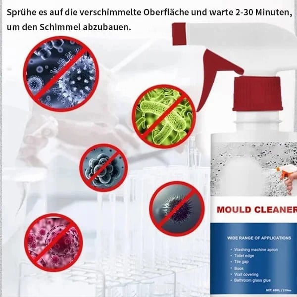 🧼✨ Schimmel- & Mehltau-Entferner Schaumspray 🧽🚫 Ohne Bleichmittel, einfache Anwendung & langanhaltender Schutz für Bad & Küche