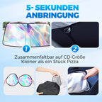 🌞🛡️ 50% Rabatt! 🌈🔧 Hitzeschutz-Frontscheiben-Abdeckung: Blockiert UV & Hitze, schützt Armaturenbrett, einfache Montage. Ideal für heiße Tage!