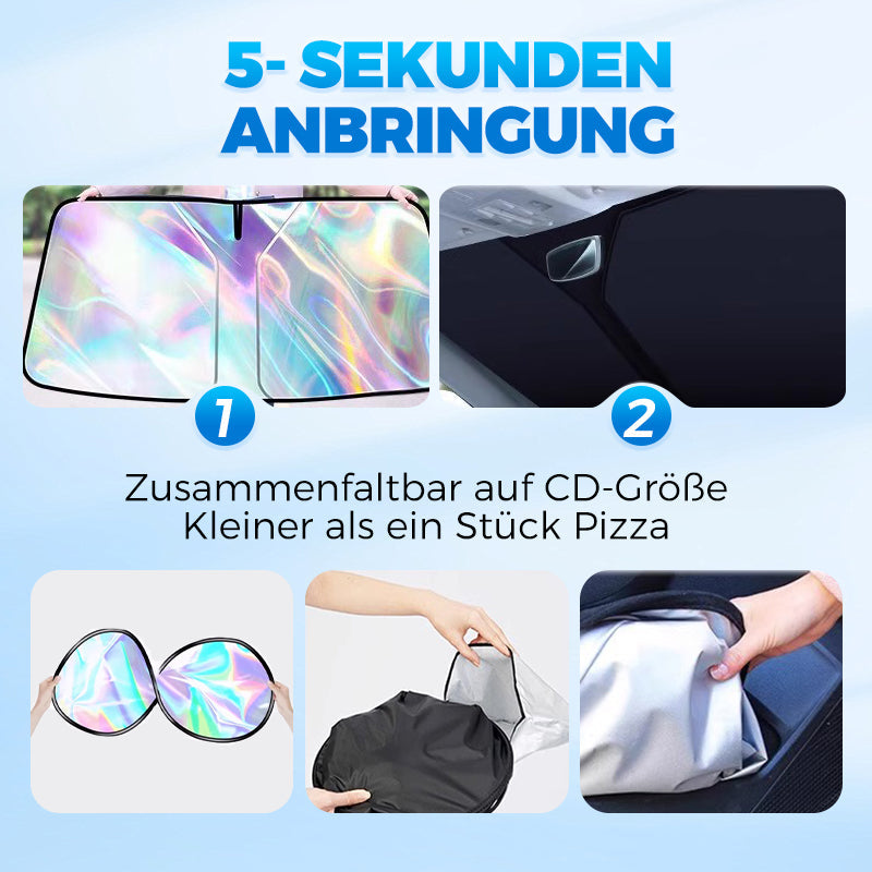 🌞🛡️ 50% Rabatt! 🌈🔧 Hitzeschutz-Frontscheiben-Abdeckung: Blockiert UV & Hitze, schützt Armaturenbrett, einfache Montage. Ideal für heiße Tage!