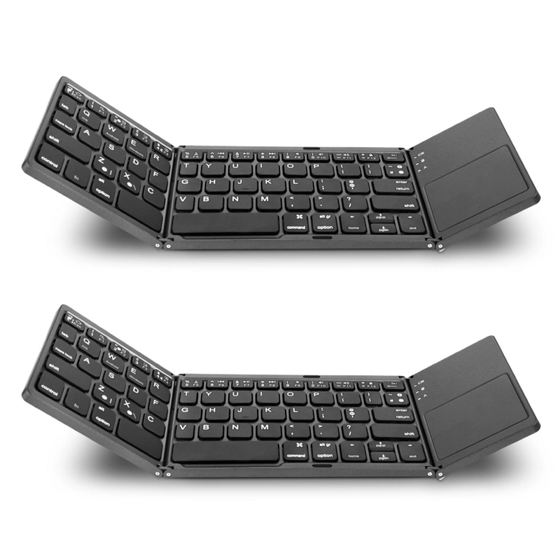 ⌨️📱 Ultradünne faltbare Mini-Bluetooth-Tastatur ✨⚡ – kabellos, leise, ideal für Tablet & Laptop, perfekt für Home-Office & Business-Reisen, klappbar & stylisch
