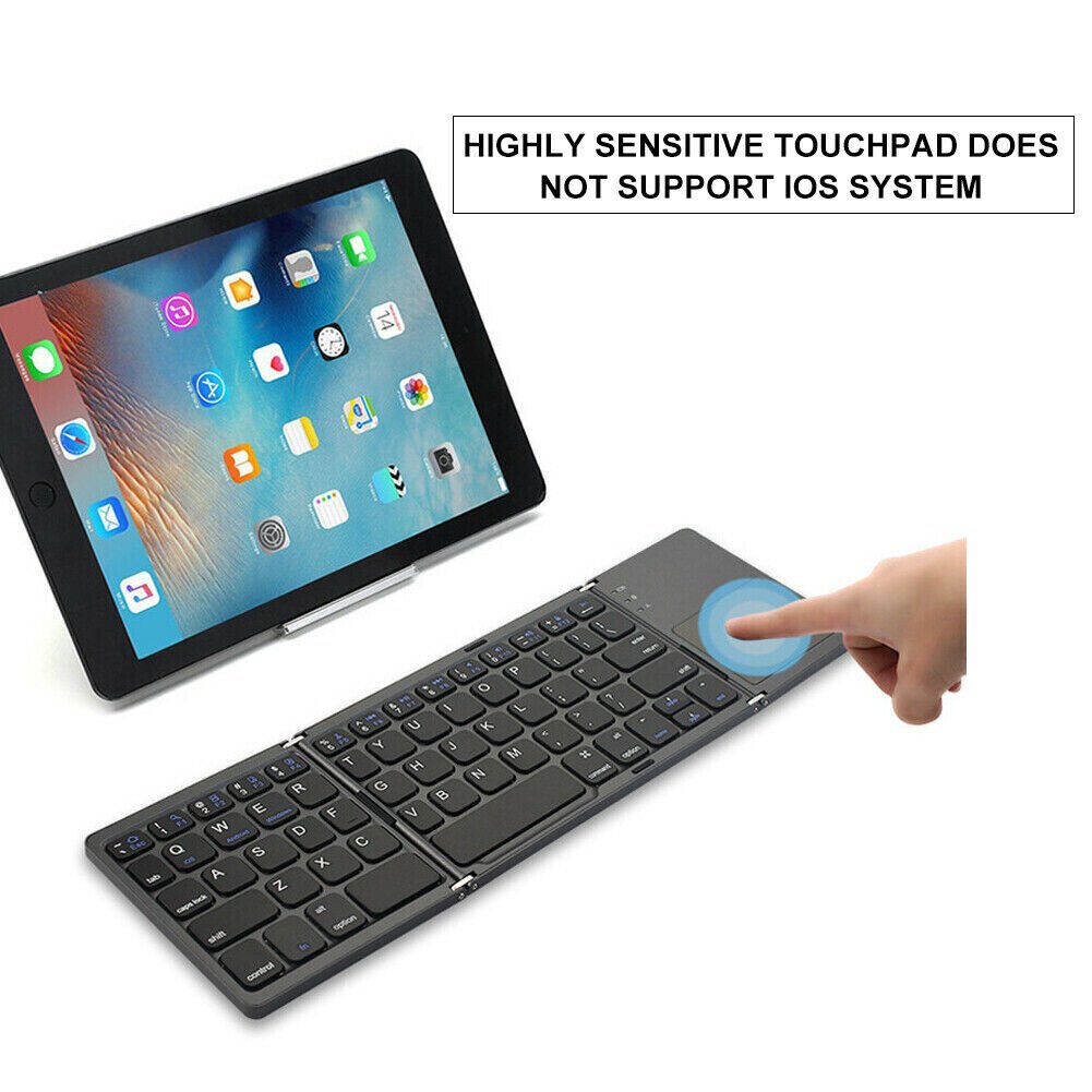 ⌨️📱 Ultradünne faltbare Mini-Bluetooth-Tastatur ✨⚡ – kabellos, leise, ideal für Tablet & Laptop, perfekt für Home-Office & Business-Reisen, klappbar & stylisch