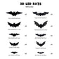 🎁50% RABATT🦇Halloween 3D-beleuchtete Fledermäuse