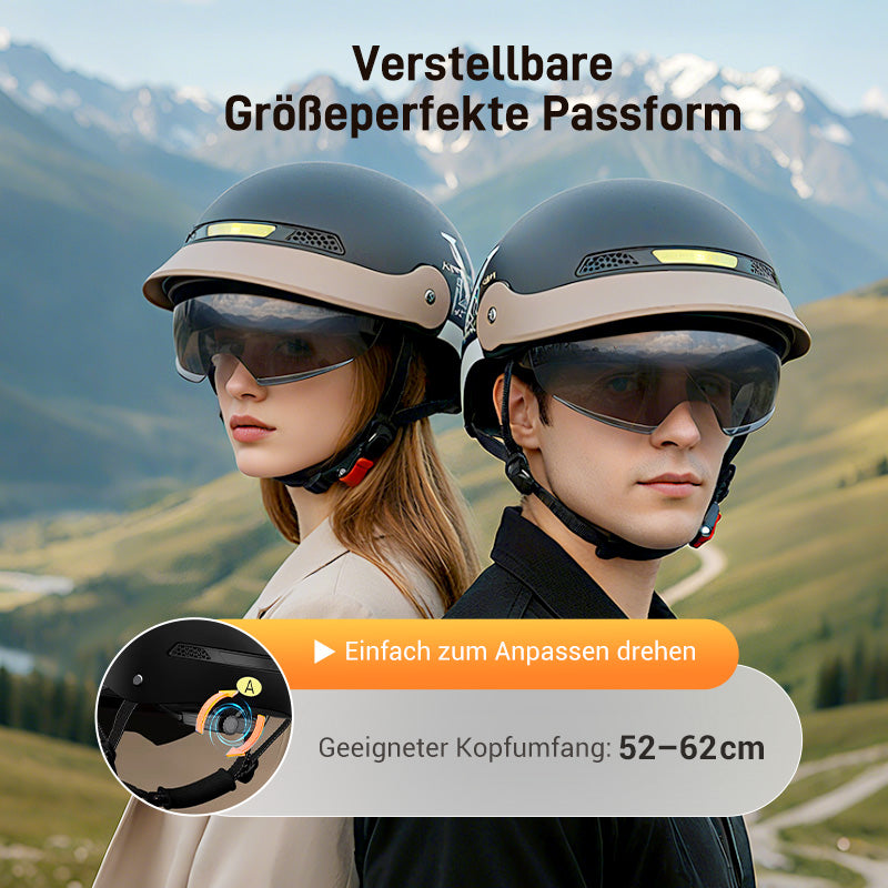 🛡️Atmungsaktiver, leichter und stoßfester Motorradhelm🏍️50 % Rabatt💥💥💥
