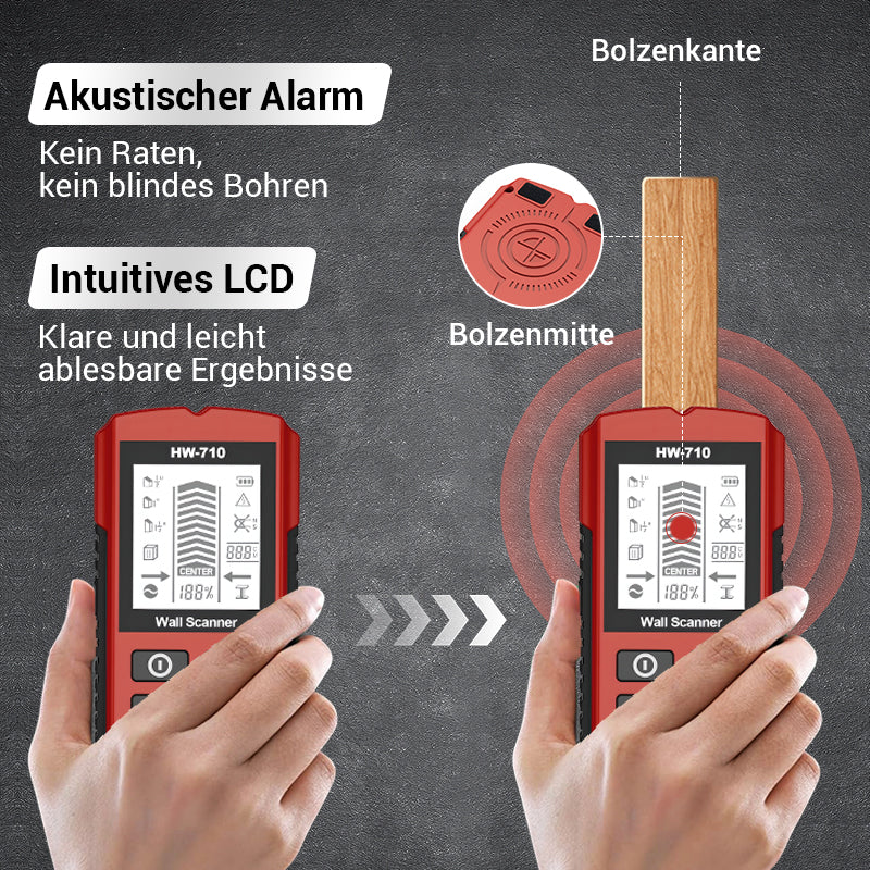 🔍🏗️【Handheld-Metall-/Wanddetektor】Mit 40% Rabatt – Präzise Ortung & Multifunktions-Scan in Einem! 💡⚙️ Sofort Erkennen von Metall und Hohlräumen.