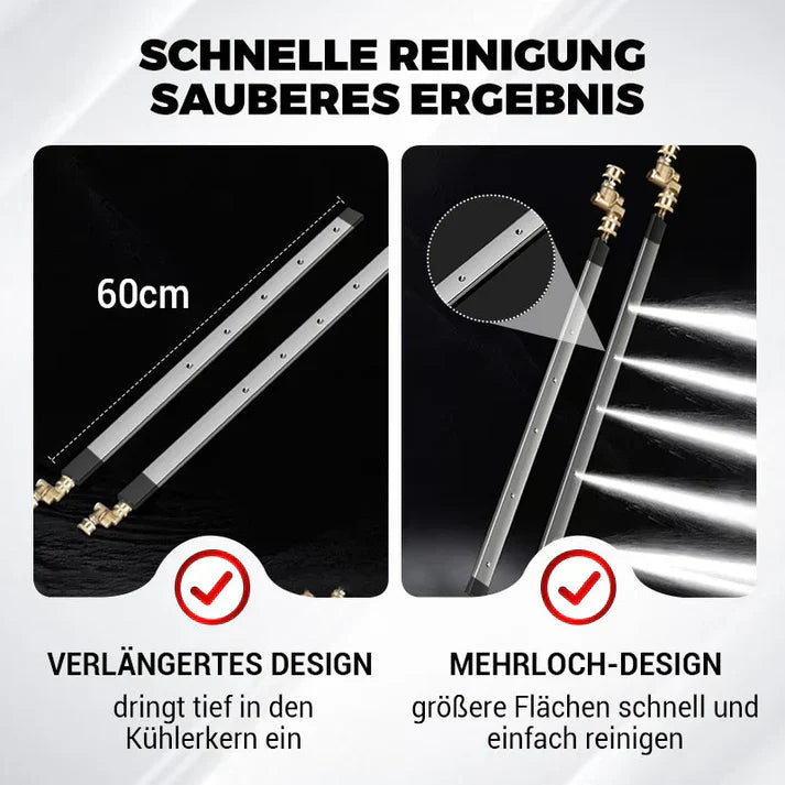 🌪️🚗Reinigungsstab für Kühlsysteme: Wasser/Luft-Kombisystem zur Demontagefreien Auto-Reinigung