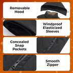 ❄️🛡️ 47%RABATT JETZT! 🧥🧥Herren Wintermantel mit Abnehmbarer Kapuze - Hochleistungs-Daunenisolierung & Wasserdichtes Design für Arktische Temperaturen✨✨