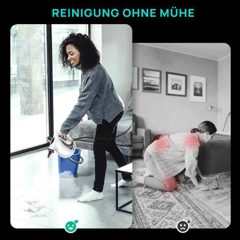 🚀🌟 All-in-One Dampfreiniger: Schwere Fette & Bakterien in 15 Sek. weg – chemiefrei, kraftvoll für Küche, Bad, Auto 💫✨ Kontinuierliche Reinigung, nachhaltig & effizient.