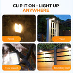 🔥🌙 50% Rabatt – Bestseller 2026 Solar-Außenlampe mit Bewegungsmelder & Clipbefestigung 💡⚡ Ideal für Balkon, Garten & Reisen – kabellos, wasserdicht, automatisch heller bei Bewegung