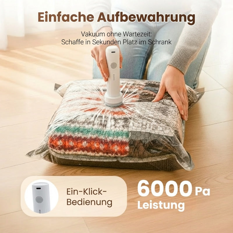 ✨🧳 Reise-Vakuumbeutel-Set mit Pumpe – Mehr Stauraum, weniger Gepäck! ✨🔋 Platzsparend, robust & einfach zu bedienen – dein praktischer Reisebegleiter.