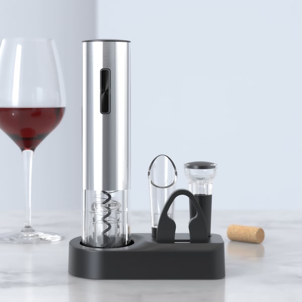 🍾 50% RABATT! 🍷 Satz Elektrischer Flaschenöffner – Kabellos, Automatische Drehung & Ergonomisches Design für Einfaches Öffnen ⚡