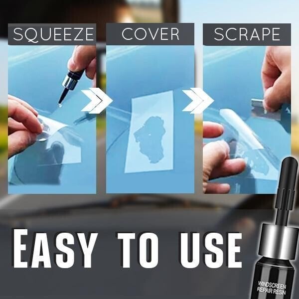 🔧🔨 Glas Reparaturset Profi – 🛡️🚗 Für Kratzer & Steinschläge im Auto – Schnelle & einfache Ausbesserung inkl. UV-Härtung – Hochwertiges Flüssigglas für langanhaltende Reparatur – Ideal für Windschutzscheibe & Co. – Jetzt Schäden selbst reparieren!
