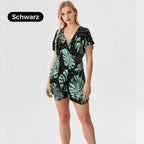 🩷HEISSER VERKAUF 62% RABATT🩷Overall mit elastischer Taille und botanischem Print für Damen