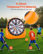 Aufblasbare Fußball-Dartscheibe, riesige Fußball-Dartscheibe, kommt mit 2 Fußbällen und Luftpumpe, lässt sich in 3 Minuten installieren, ideal für große Gartenspiele.