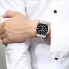 Modische wasserdichte leuchtende Quarzuhr