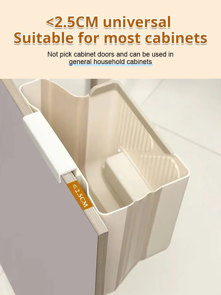 🗑️✨ Klappbarer Hängemülleimer ✨ – Platzsparend & Hygienisch für Ihre Küche 🍽️ Perfekt sortiert, leicht zu reinigen – der praktische Abfallhelfer für ein aufgeräumtes Zuhause! ✅🧼