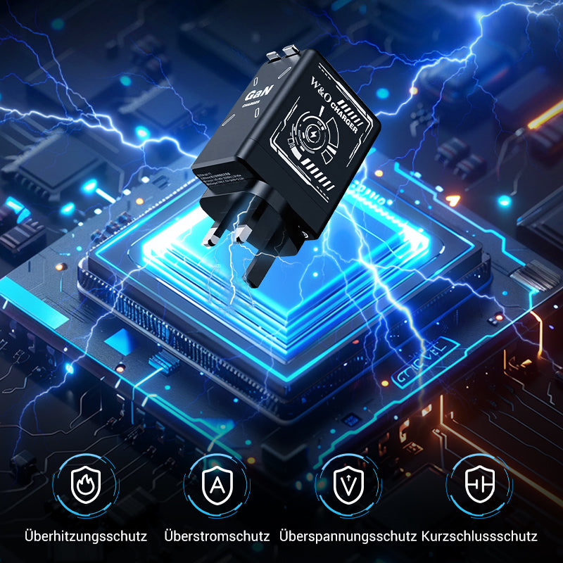 🏆59 % Rabatt✨Das neueste Modell von 2025 ⚡USB-C Schnellladestation mit einziehbarem Kabel – Universell einsetzbar