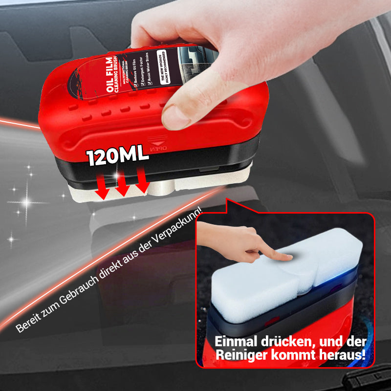 💥NEUJAHRSVERKAUF 49% RABATT🔥2-in-1 Leistungsstarke Reinigungsbürste für Autoglas-Ölfilm