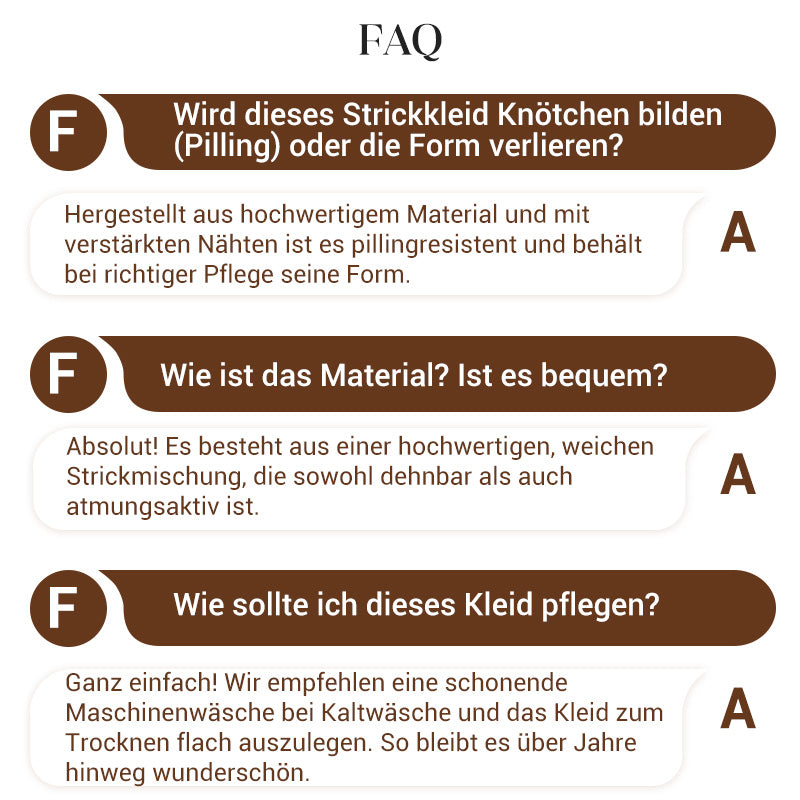 👗✨ Strickkleid mit Reißverschluss & Spitzenausschnitt ✨💃 Schmeichelhafte Silhouette & eleganter Fischschwanz für charmante Auftritte im Alltag! 🤍 Langlebiges Design aus nachhaltiger Qualität.