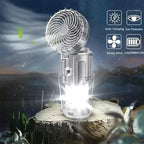 🔥🌲 50 % Rabatt!! Tragbare LED-Camping-Laterne mit Ventilator 💨❄️ – ideal für Zelt, Strand & Werkstatt. Sommer-Breeze & Licht in einem Gerät. ⏳ Nur solange Vorrat reicht!