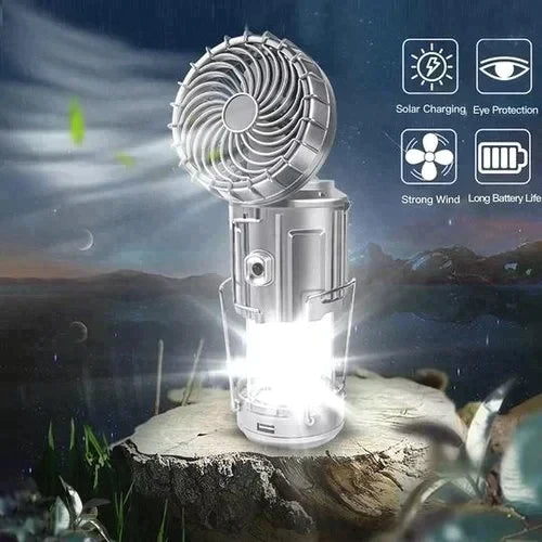 🔥🌲 50 % Rabatt!! Tragbare LED-Camping-Laterne mit Ventilator 💨❄️ – ideal für Zelt, Strand & Werkstatt. Sommer-Breeze & Licht in einem Gerät. ⏳ Nur solange Vorrat reicht!