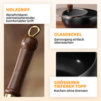 🍳🍞 Schwerer Gusseisen-Bräter (unbeschichtet) – perfekt für Sonntagsbraten & knuspriges Brot! ⏲️🥖 50% reduziert – nur solange der Vorrat reicht!