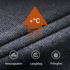 Langarm-Oberteil in Layering-Optik für Herren