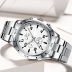 Modische wasserdichte leuchtende Quarzuhr