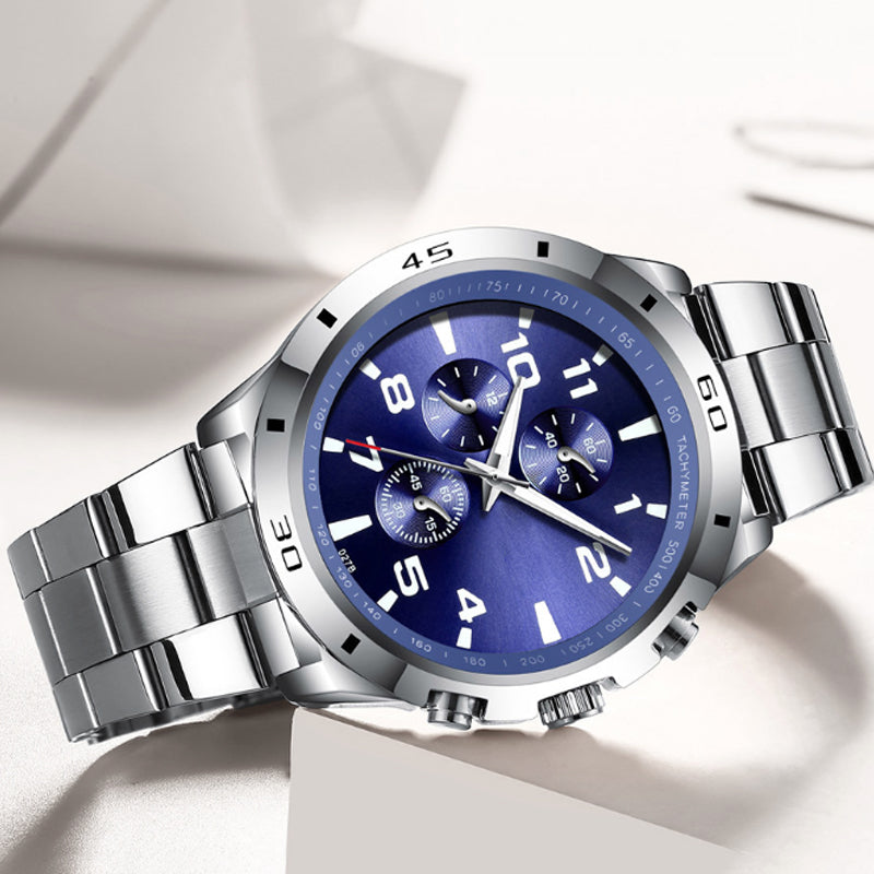 Modische wasserdichte leuchtende Quarzuhr