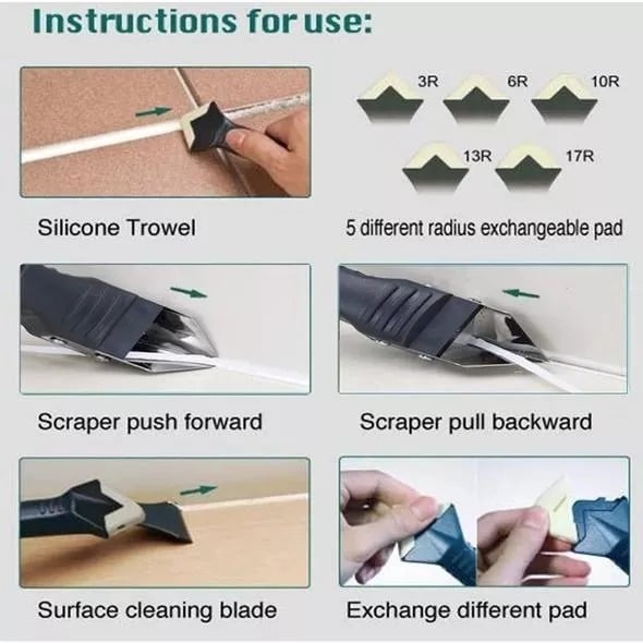 🛠️⚙️ Profi Fugenwerkzeug 3-in-1 – Perfekt glatte Fugen in nur einem Zug! 💪✨ Effizient, präzise und langlebig für Profis & Heimwerker.