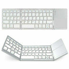 ⌨️📱 Ultradünne faltbare Mini-Bluetooth-Tastatur ✨⚡ – kabellos, leise, ideal für Tablet & Laptop, perfekt für Home-Office & Business-Reisen, klappbar & stylisch