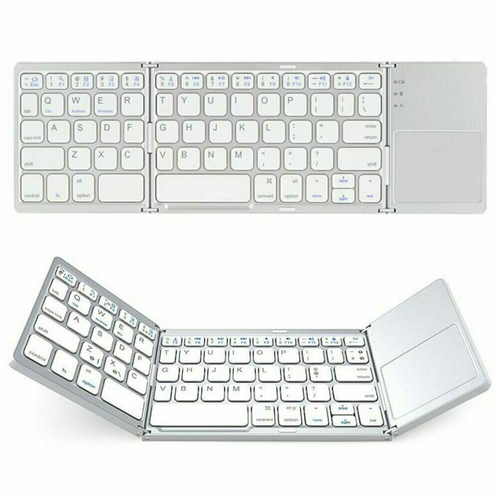 ⌨️📱 Ultradünne faltbare Mini-Bluetooth-Tastatur ✨⚡ – kabellos, leise, ideal für Tablet & Laptop, perfekt für Home-Office & Business-Reisen, klappbar & stylisch